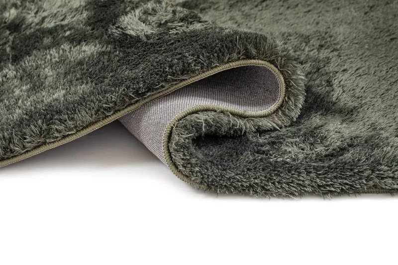 Maskinvävd Matta Novelle Rund 120 cm - Sammetsgrön - Textil & mattor - Matta - Modern matta - Ryamatta