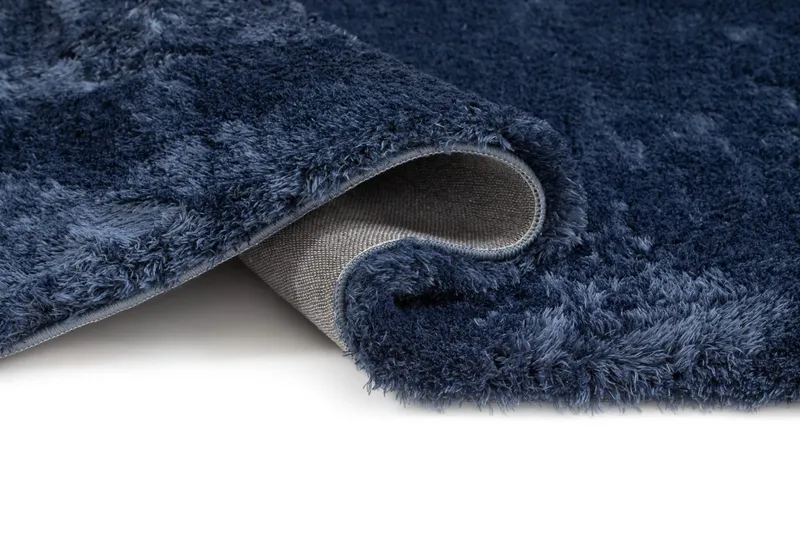 Maskinvävd Matta Novelle Rund 120 m - Blå - Textil & mattor - Matta - Modern matta - Ryamatta