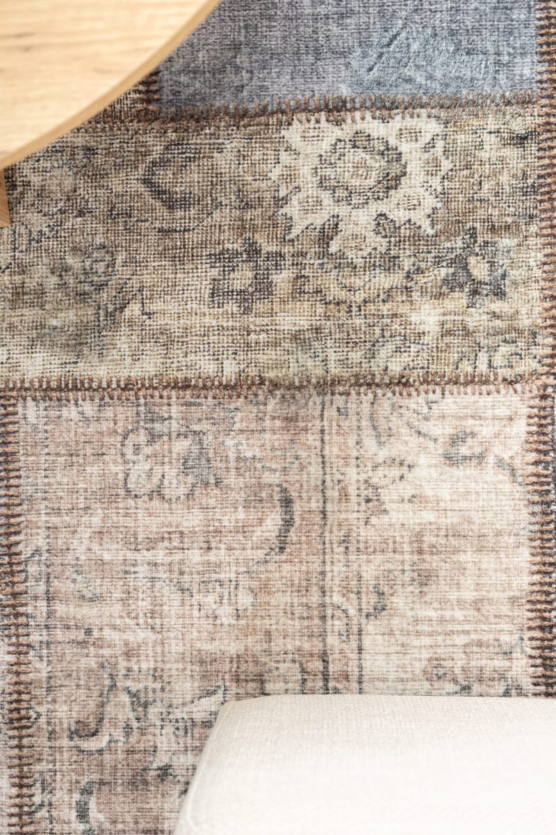 Maskinvävd Matta Tarfaya Patch gång 80x300 cm - Smaragdgrön - Textil & mattor - Matta - Modern matta - Gångmatta