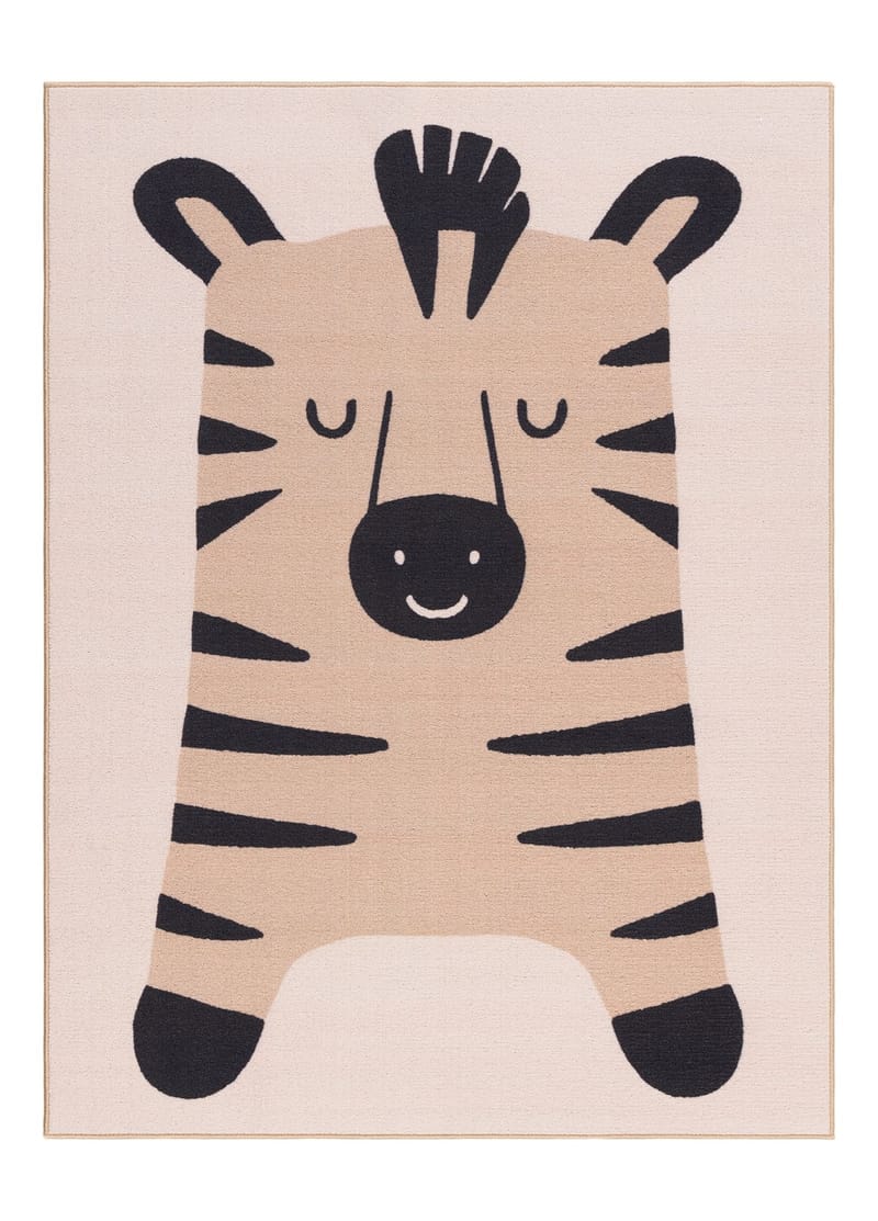 Maskinvävd Matta Play Zebra 120x160 cm, Linne