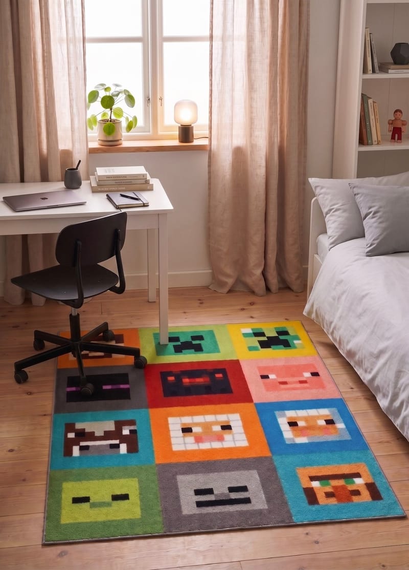 Maskinvävd Matta Play Mining 120x160 cm - Multi - Textil & mattor - Matta - Modern matta - Wiltonmatta