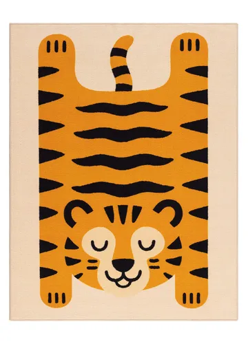 Maskinvävd Matta Play Tiger 120x160 cm - Linne - Textil & mattor - Matta - Modern matta - Wiltonmatta