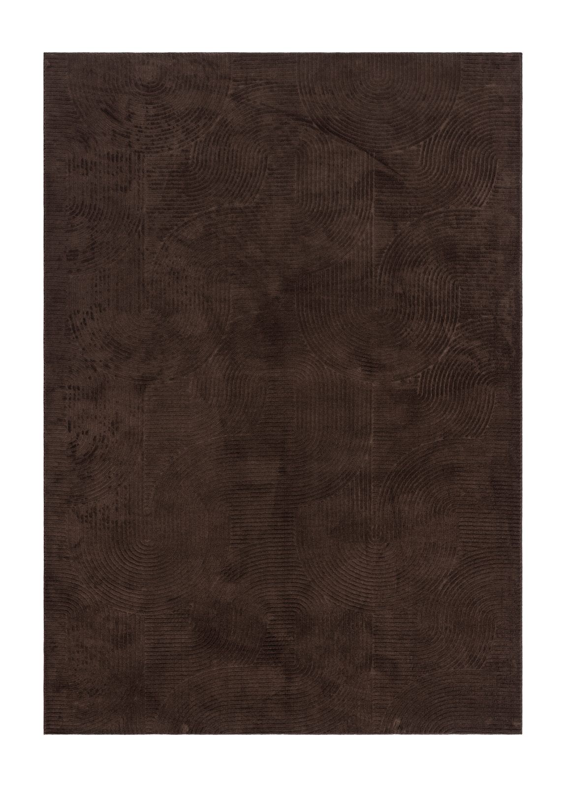 Maskinvävd Matta Castello Art 200x290 cm - Choklad
