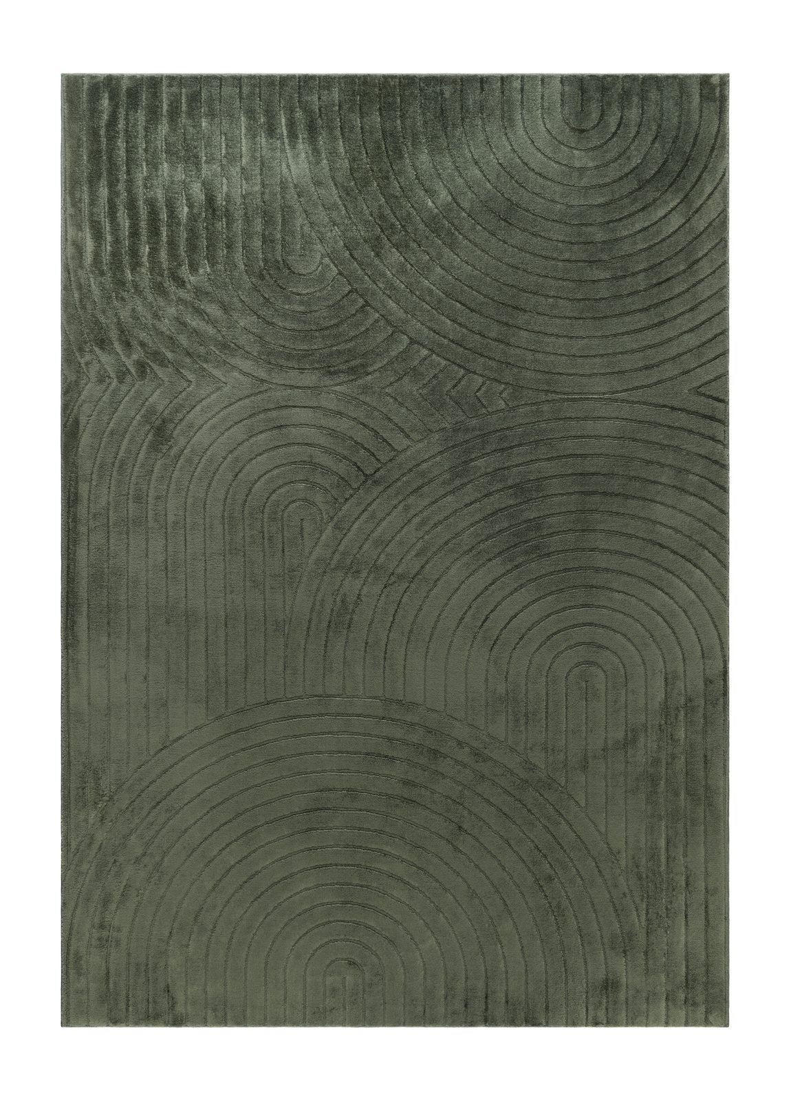 Maskinvävd Matta Cozy Zen 200x290 cm - Smaragdgrön