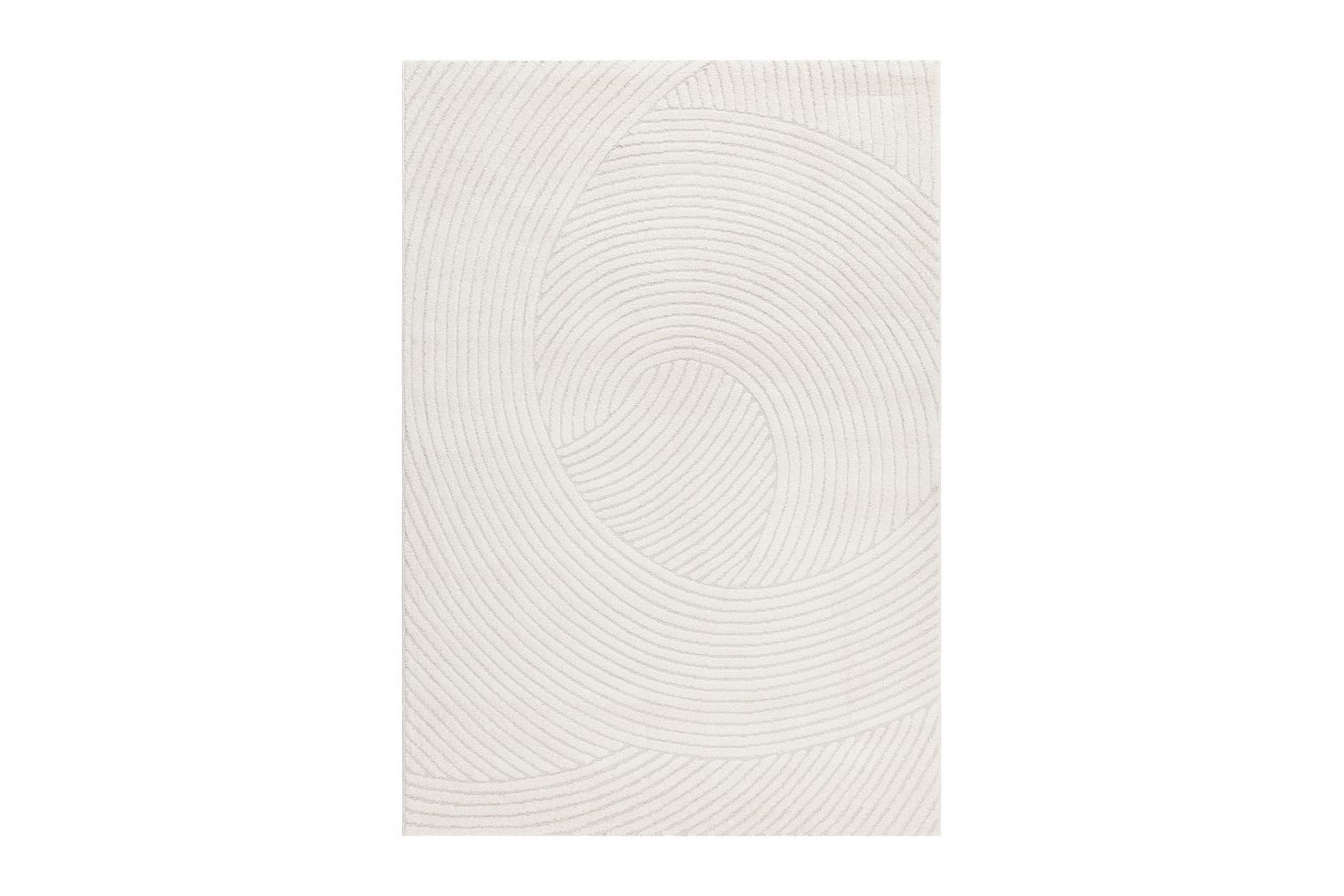 maskinvävd matta genova harmony - 200x290 cm, vit