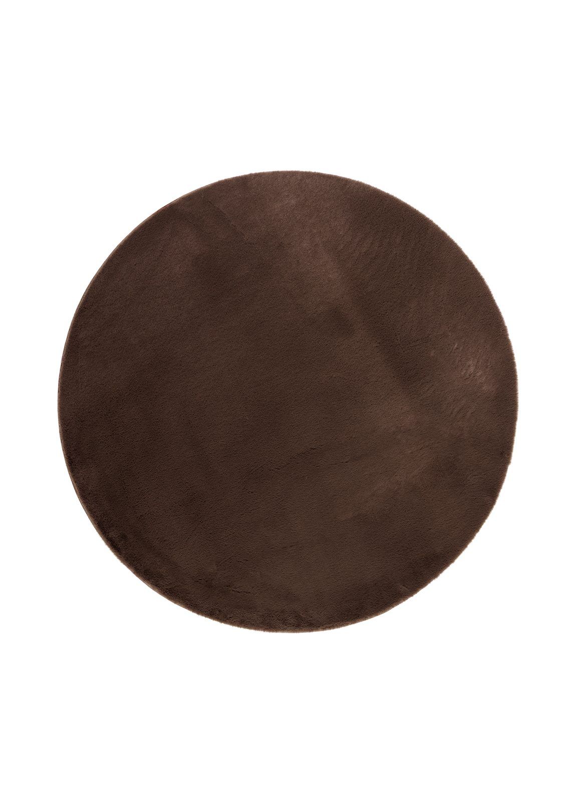 Maskinvävd Matta Heaven Deluxe Rund 160 cm - Choklad