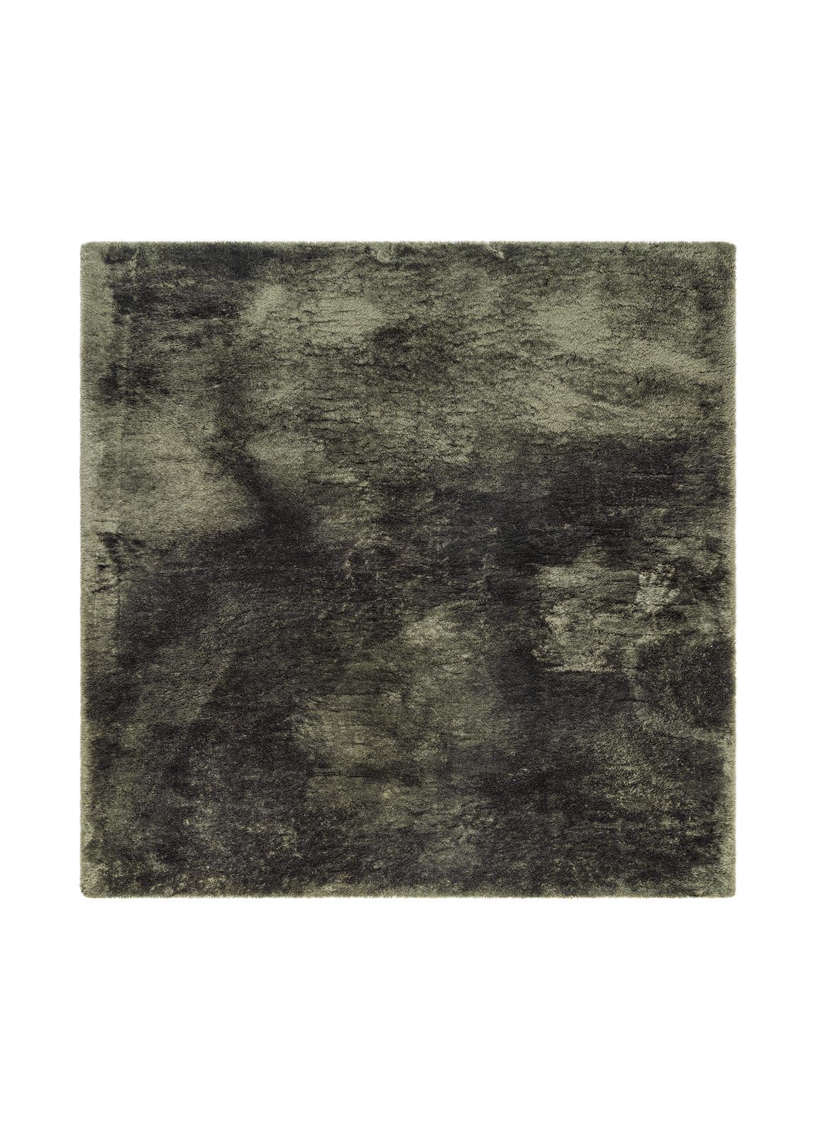 Maskinvävd Matta Novelle Kravdratisk 240x240 cm - Sammetsgrön