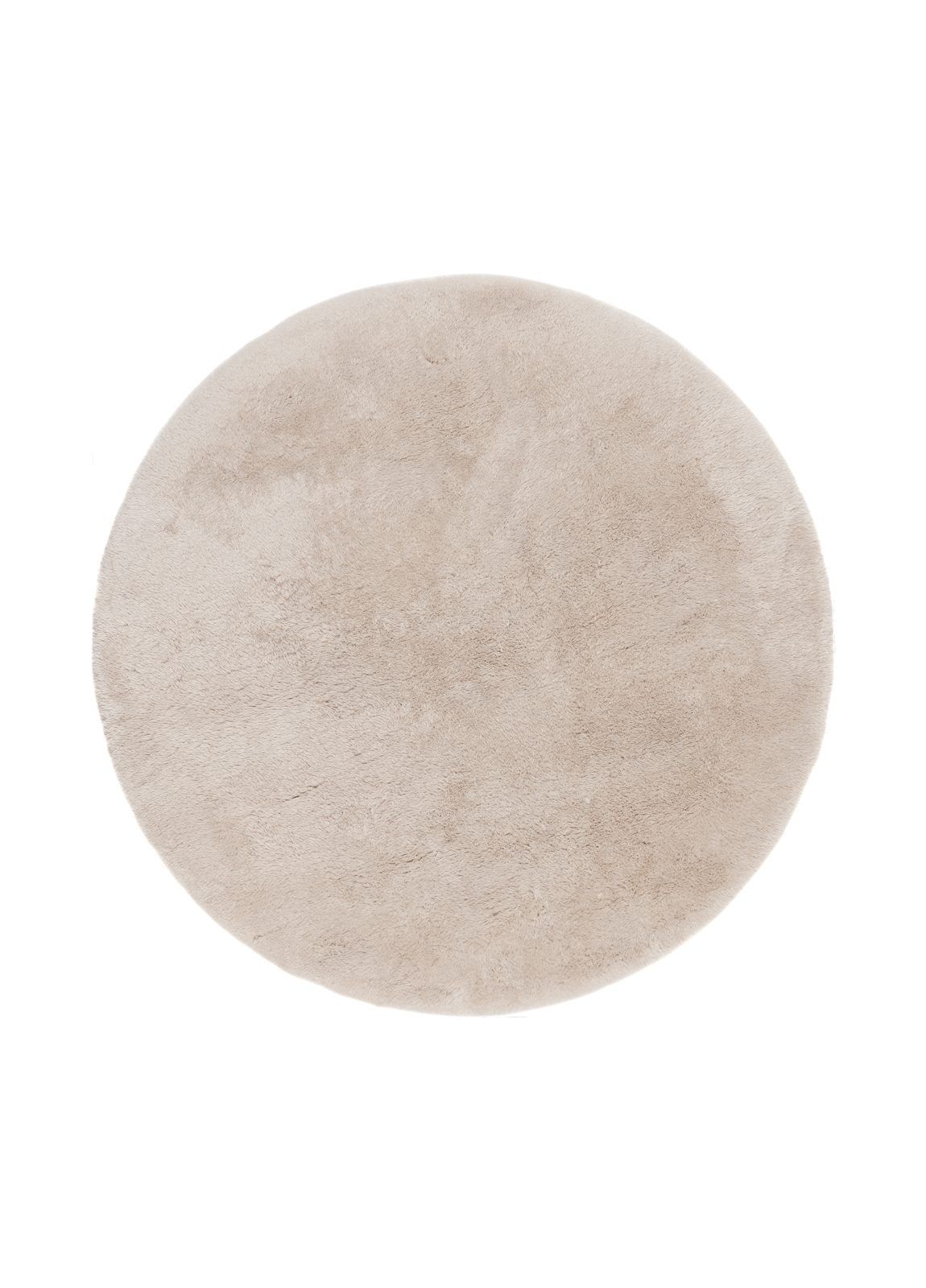 Maskinvävd Matta Novelle Rund 120 cm - Creme