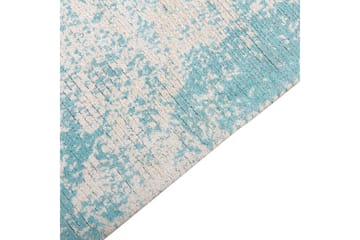 Matta Akarsu - Blå, beige, 140x200 cm - Textil & mattor - Matta - Modern matta - Viskosmatta & konstsilkesmatta