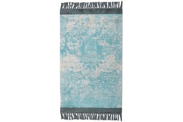 Matta Akarsu - Blå, beige, 80x150 cm - Textil & mattor - Matta - Modern matta - Viskosmatta & konstsilkesmatta