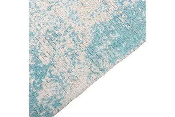 Matta Akarsu - Blå, beige, 80x150 cm - Textil & mattor - Matta - Modern matta - Viskosmatta & konstsilkesmatta