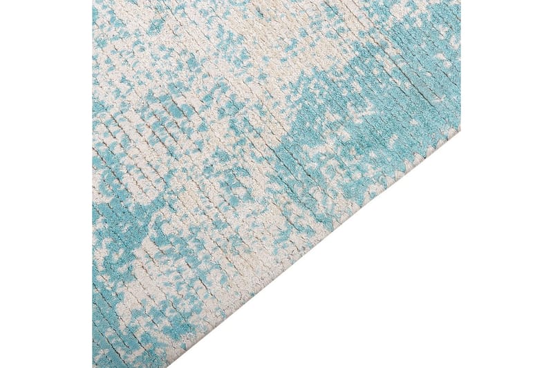 Matta Akarsu - Blå, beige, 80x150 cm - Textil & mattor - Matta - Modern matta - Viskosmatta & konstsilkesmatta