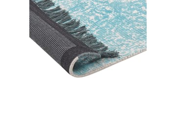 Matta Akarsu - Blå, beige, 80x150 cm - Textil & mattor - Matta - Modern matta - Viskosmatta & konstsilkesmatta