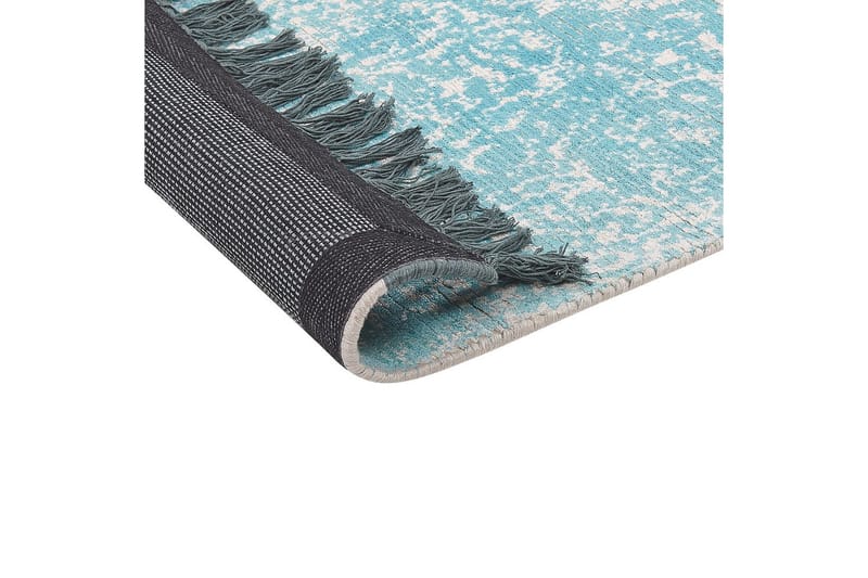 Matta Akarsu - Blå, beige, 80x150 cm - Textil & mattor - Matta - Modern matta - Viskosmatta & konstsilkesmatta