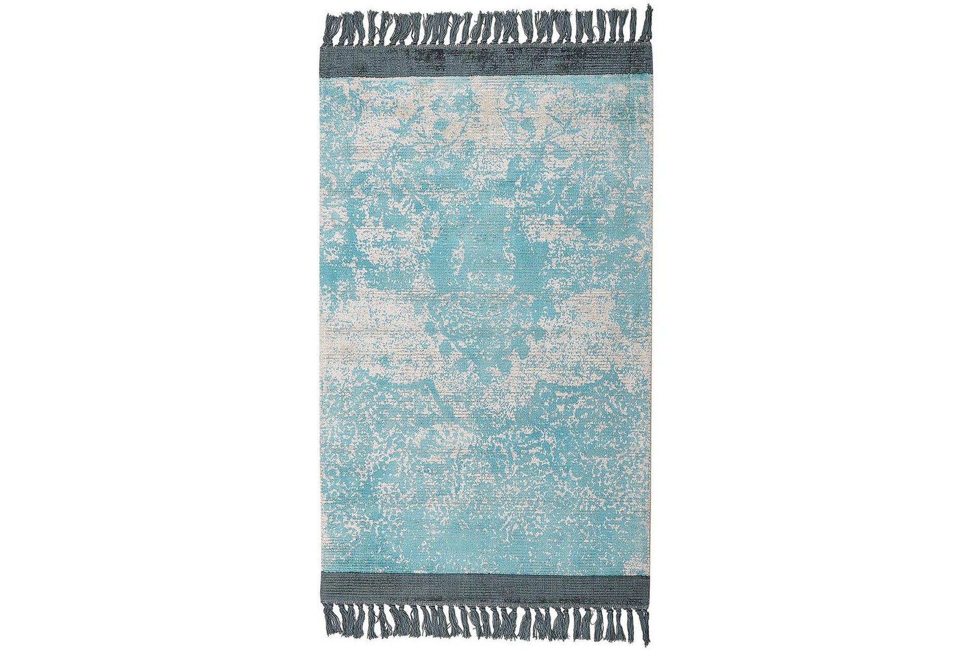 matta akarsu - blå, beige, 80x150 cm