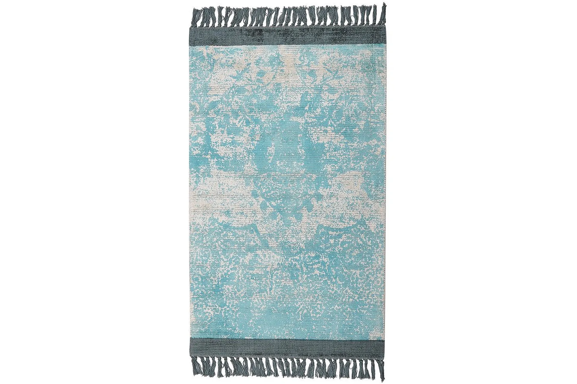 matta akarsu - blå, beige, 80x150 cm