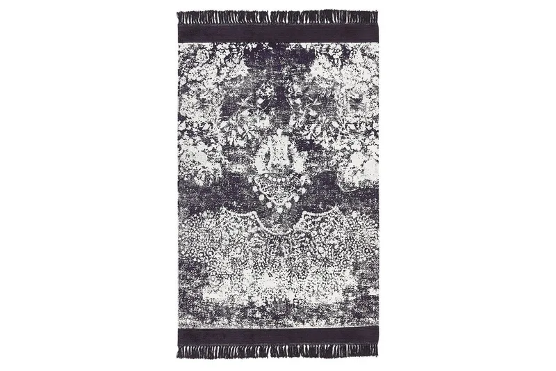 Matta Akarsu - Violett, vit, 140x200 cm - Textil & mattor - Matta - Modern matta - Viskosmatta & konstsilkesmatta