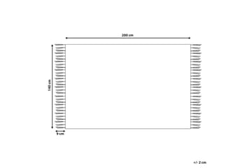 Matta Akarsu - Violett, vit, 140x200 cm - Textil & mattor - Matta - Modern matta - Viskosmatta & konstsilkesmatta