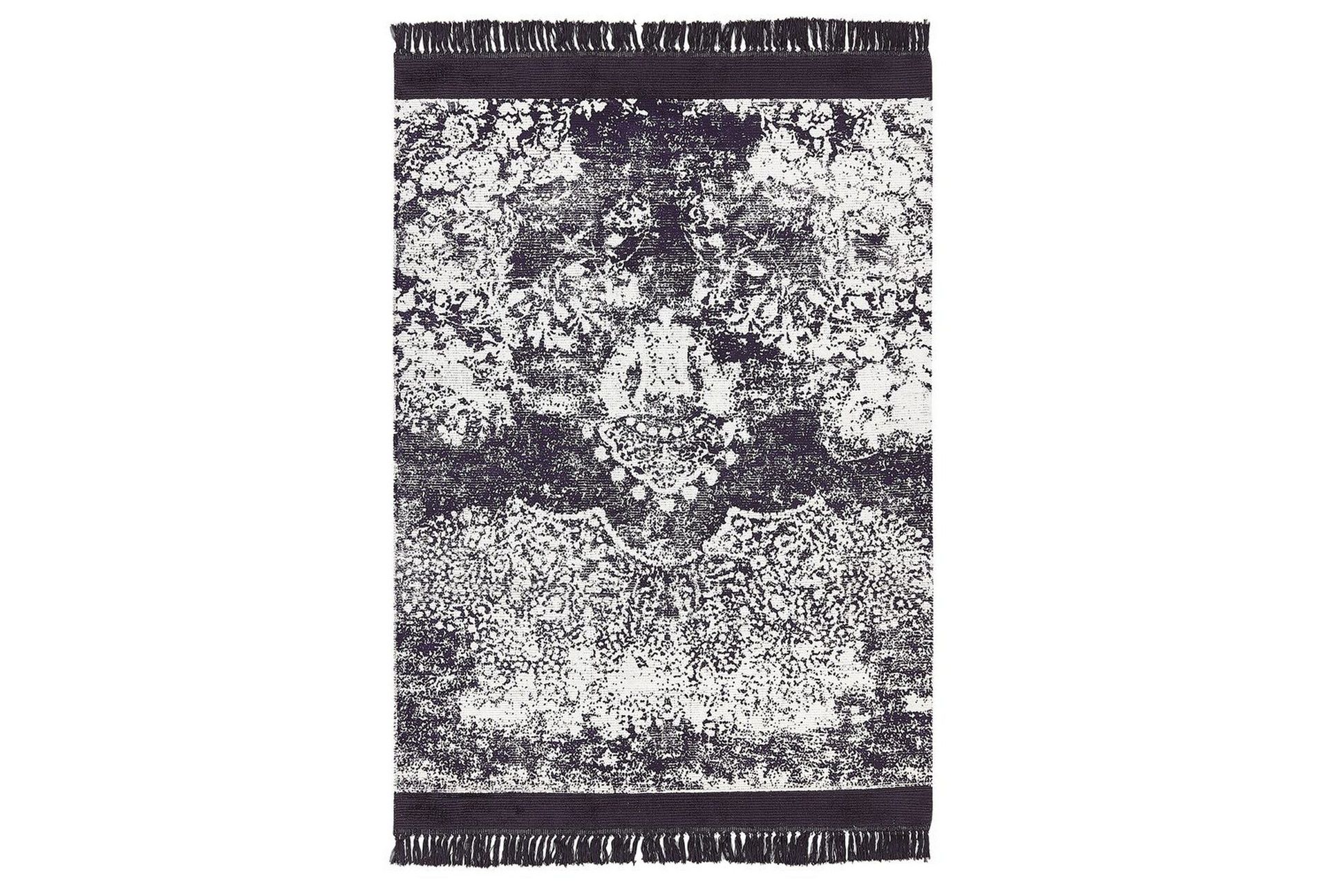 Matta Akarsu - Violett, vit, 160x230 cm