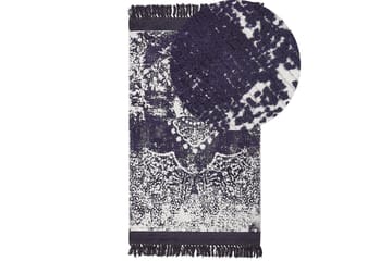 Matta Akarsu - Violett, vit, 80x150 cm - Textil & mattor - Matta - Modern matta - Viskosmatta & konstsilkesmatta