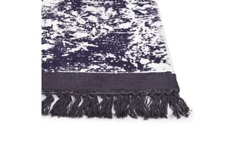 Matta Akarsu - Violett, vit, 80x150 cm - Textil & mattor - Matta - Modern matta - Viskosmatta & konstsilkesmatta