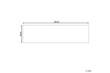 Matta Almus - Beige, brun, 80x300 cm - Textil & mattor - Matta - Modern matta - Gångmatta