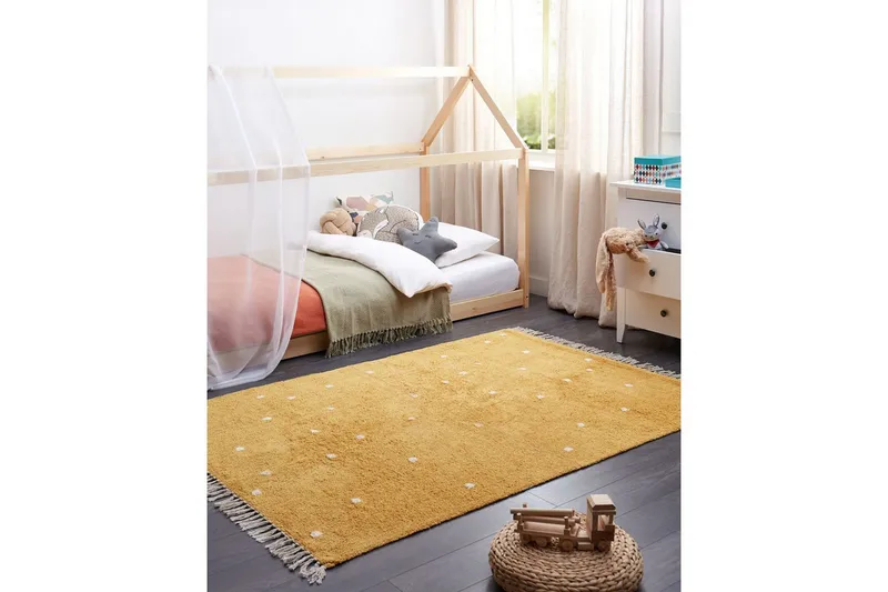 Matta Astaf - Gul - Textil & mattor - Matta - Modern matta - Bomullsmatta