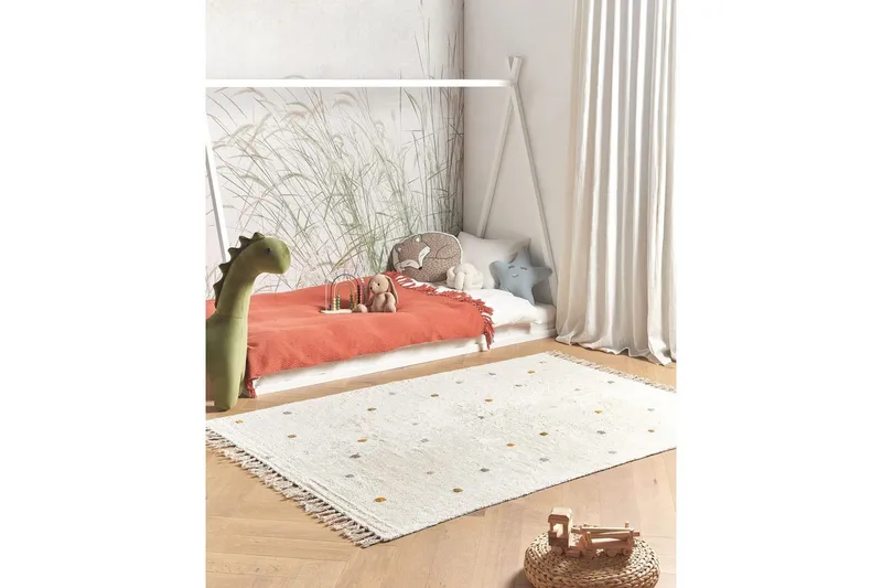 Matta Astaf - Vit - Textil & mattor - Matta - Modern matta - Bomullsmatta