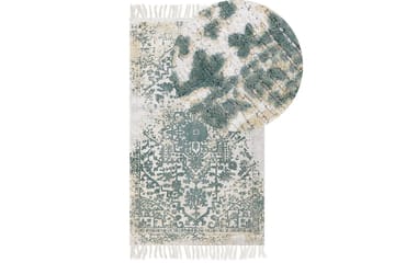 Matta Boyali - Beige, Grön, 80x150 cm - Textil & mattor - Matta - Modern matta - Viskosmatta & konstsilkesmatta
