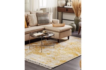 Matta Boyali - Beige, gul, 140x200 cm - Textil & mattor - Matta - Modern matta - Viskosmatta & konstsilkesmatta