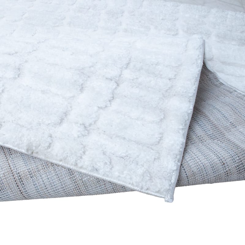 Matta Corvi 200x200 cm - Vit - Textil & mattor - Matta - Modern matta - Wiltonmatta