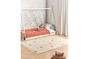 Matta Dardere - Beige, gul - Textil & mattor - Matta - Modern matta - Bomullsmatta