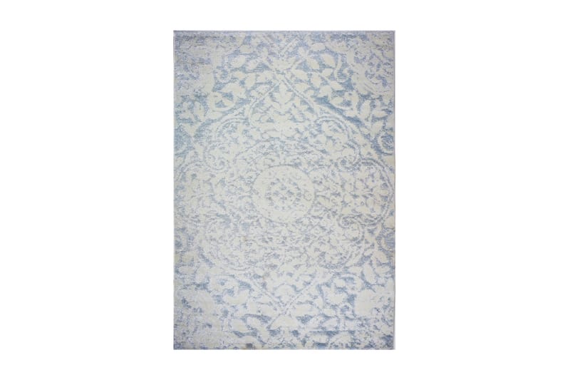 Matta Diamond Creme/Blå 200x290 - Friezematta - Wiltonmatta