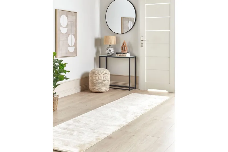 Matta Gesi II - Beige, 80x300 cm - Textil & mattor - Matta - Modern matta - Viskosmatta & konstsilkesmatta