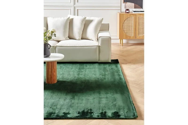 Matta Gesi II - Grön, 200x300 cm - Textil & mattor - Matta - Modern matta - Viskosmatta & konstsilkesmatta