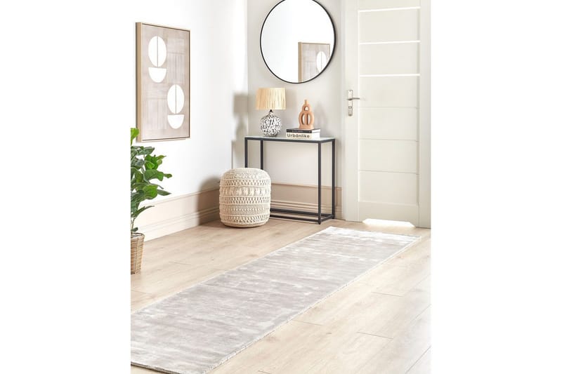 Matta Gesi II - Ljusgrå, 80x300 cm - Textil & mattor - Matta - Modern matta - Gångmatta