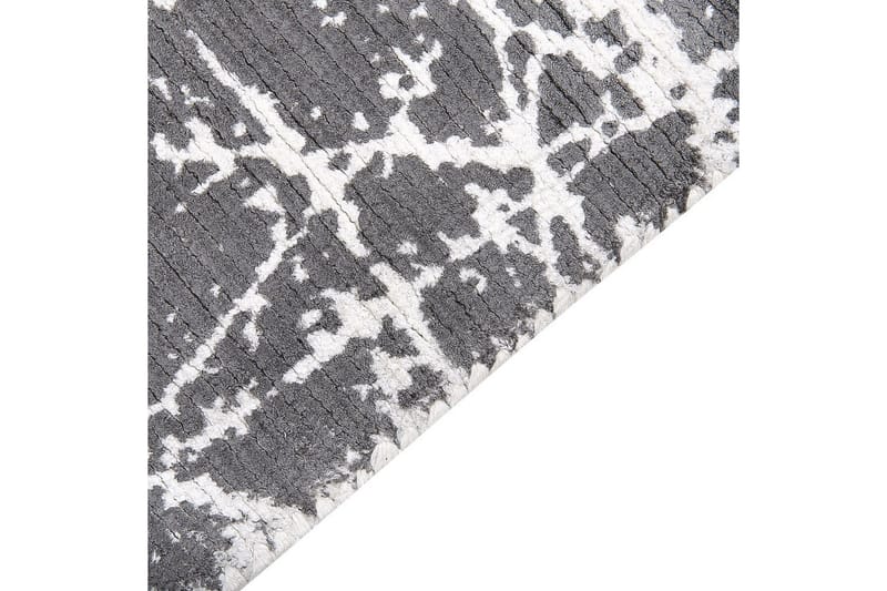 Matta Hanli - Grå, vit, 140x200 cm - Textil & mattor - Matta - Modern matta - Viskosmatta & konstsilkesmatta