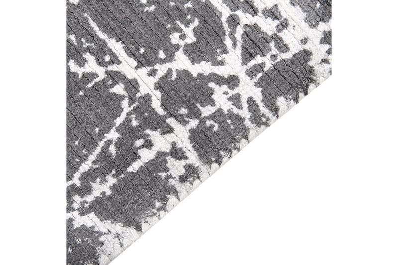 Matta Hanli - Grå, vit, 140x200 cm - Textil & mattor - Matta - Modern matta - Viskosmatta & konstsilkesmatta