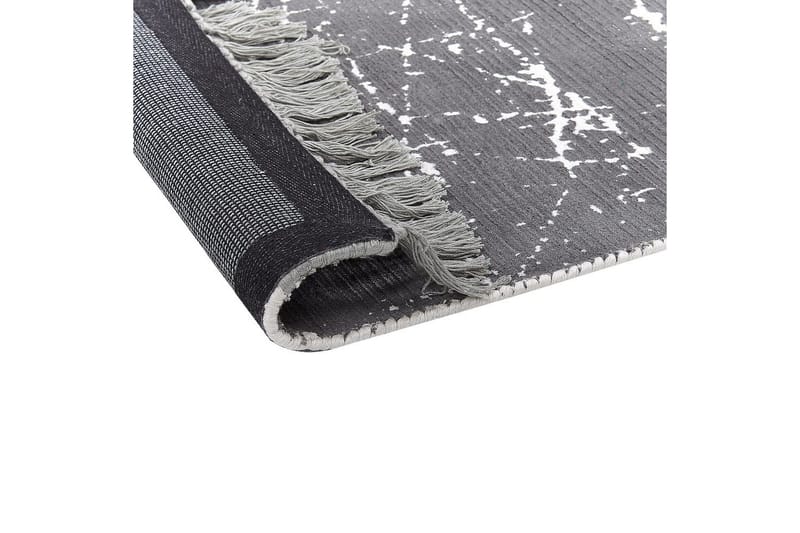 Matta Hanli - Grå, vit, 140x200 cm - Textil & mattor - Matta - Modern matta - Viskosmatta & konstsilkesmatta