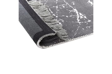 Matta Hanli - Grå, vit, 160x230 cm - Textil & mattor - Matta - Modern matta - Viskosmatta & konstsilkesmatta