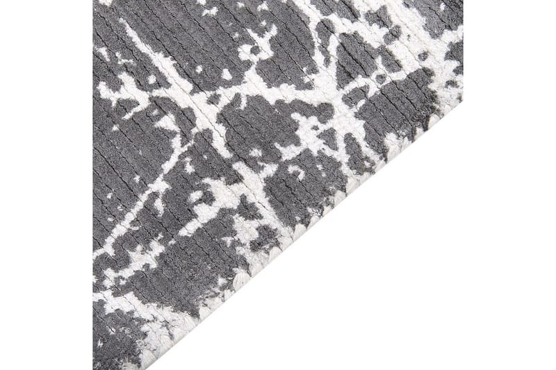 Matta Hanli - Grå, vit, 160x230 cm - Textil & mattor - Matta - Modern matta - Viskosmatta & konstsilkesmatta