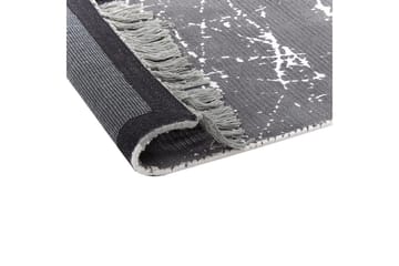 Matta Hanli - Grå, vit, 80x150 cm - Textil & mattor - Matta - Modern matta - Viskosmatta & konstsilkesmatta