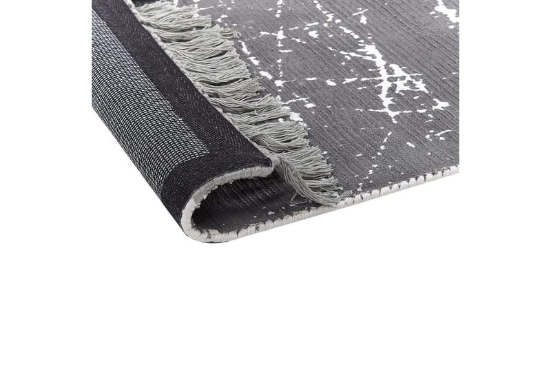 Matta Hanli - Grå, vit, 80x150 cm - Textil & mattor - Matta - Modern matta - Viskosmatta & konstsilkesmatta