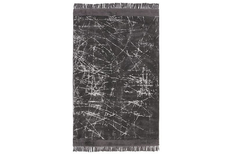 Matta Hanli, Mörkgrå, vit, 140x200 cm