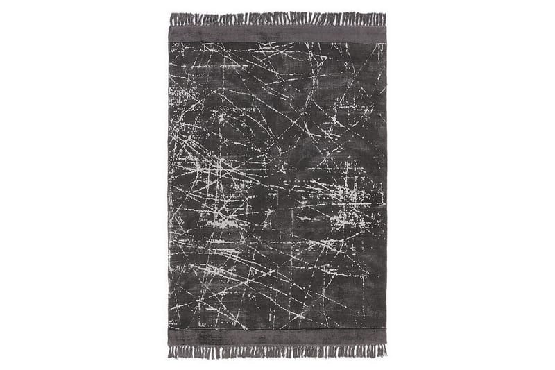 Matta Hanli, Mörkgrå, vit, 160x230 cm