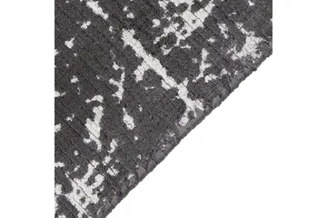 Matta Hanli - Mörkgrå, vit, 160x230 cm - Textil & mattor - Matta - Modern matta - Viskosmatta & konstsilkesmatta
