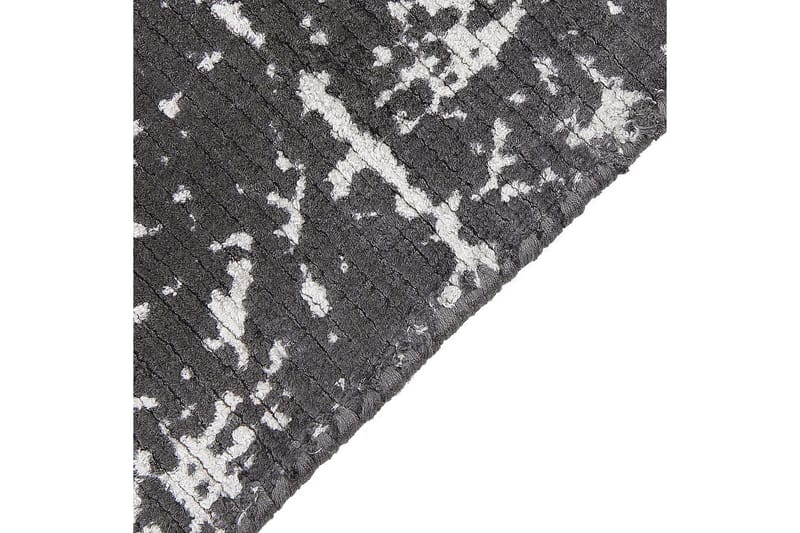 Matta Hanli - Mörkgrå, vit, 160x230 cm - Textil & mattor - Matta - Modern matta - Viskosmatta & konstsilkesmatta