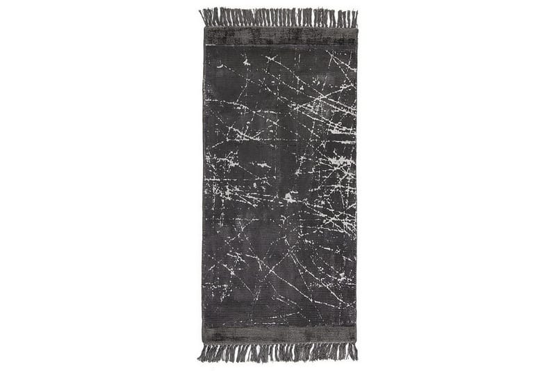 Matta Hanli, Mörkgrå, vit, 80x150 cm