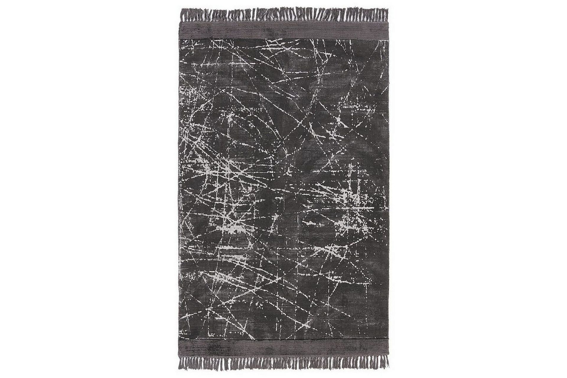 Matta Hanli - Mörkgrå, vit, 140x200 cm