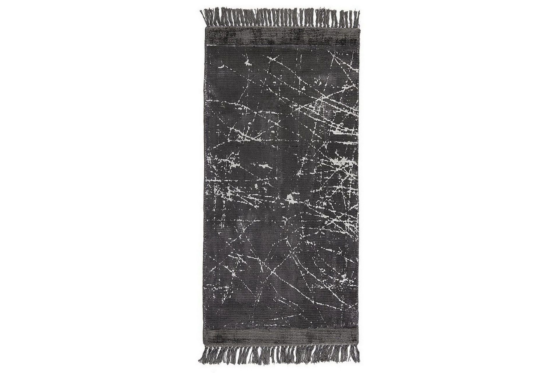 Matta Hanli - Mörkgrå, vit, 80x150 cm